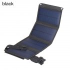 Foldable Solar Panel Portable Flexible Small Waterproof Power Bank Black