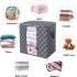 Foldable Storage  Container Quilt Bag Closet Storage Box Dustproof Organizer Gray 52 37 52cm