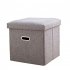 Foldable Storage Ottoman  Linen Chest With Storage Space High capacity Box  220 Lbs Load Capacity Multifunctional Stools For Bedroom  Living Room  Dorm grey 31 