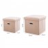 Foldable Storage Ottoman  Linen Chest With Storage Space High capacity Box  220 Lbs Load Capacity Multifunctional Stools For Bedroom  Living Room  Dorm grey 31 