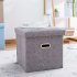 Foldable Storage Ottoman  Linen Chest With Storage Space High capacity Box  220 Lbs Load Capacity Multifunctional Stools For Bedroom  Living Room  Dorm grey 31 