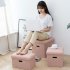 Foldable Storage Ottoman  Linen Chest With Storage Space High capacity Box  220 Lbs Load Capacity Multifunctional Stools For Bedroom  Living Room  Dorm grey 31 