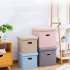 Foldable Storage Ottoman  Linen Chest With Storage Space High capacity Box  220 Lbs Load Capacity Multifunctional Stools For Bedroom  Living Room  Dorm grey 31 