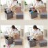 Foldable Storage Ottoman  Linen Chest With Storage Space High capacity Box  220 Lbs Load Capacity Multifunctional Stools For Bedroom  Living Room  Dorm grey 31 