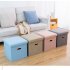 Foldable Storage Ottoman  Linen Chest With Storage Space High capacity Box  220 Lbs Load Capacity Multifunctional Stools For Bedroom  Living Room  Dorm grey 31 