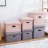 Foldable Storage Ottoman  Linen Chest With Storage Space High capacity Box  220 Lbs Load Capacity Multifunctional Stools For Bedroom  Living Room  Dorm grey 31 