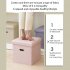 Foldable Storage Ottoman  Linen Chest With Storage Space High capacity Box  220 Lbs Load Capacity Multifunctional Stools For Bedroom  Living Room  Dorm grey 31 