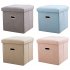 Foldable Storage Ottoman  Linen Chest With Storage Space High capacity Box  220 Lbs Load Capacity Multifunctional Stools For Bedroom  Living Room  Dorm grey 31 