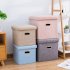 Foldable Storage Ottoman  Linen Chest With Storage Space High capacity Box  220 Lbs Load Capacity Multifunctional Stools For Bedroom  Living Room  Dorm grey 31 