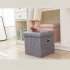 Foldable Storage Ottoman  Linen Chest With Storage Space High capacity Box  220 Lbs Load Capacity Multifunctional Stools For Bedroom  Living Room  Dorm grey 31 