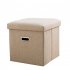 Foldable Storage Ottoman  Linen Chest With Storage Space High capacity Box  220 Lbs Load Capacity Multifunctional Stools For Bedroom  Living Room  Dorm beige 31