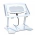 Foldable Tablet Cooling Stand Dual core Semiconductor Cooling Bracket Portable Height Adjustable Radiator silver