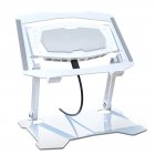 Foldable Tablet Cooling Stand Dual-core Semiconductor Cooling Bracket Portable Height Adjustable Radiator silver