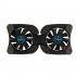 Foldable USB Laptop Cooling Pads with Double Fans Mini Octopus Notebook Cooler Cooling Pad for 7 15 Inch Notebook Laptop  black
