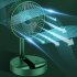 Foldaway Fan 3 Speeds  Standing Pedestal USB Fan  USB And Battery Operated Fan With 3 Speed Adjustable Settings  Compact And Lightweight For Bedroom  Office gre