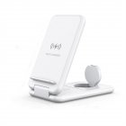 Folding 3-in-1 Wireless Charger Stand 15w Fast Charging Dock Station