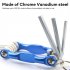 Folding Allen Wrench Set  Metric Allen Wrench Set  High Impact  Metric Folding Hex Key Set For Bicycles  Motorcycles  Vehicles  Furniture  Machinery Large flat 