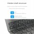 Folding Bluetooth Keyboard with Bracket Mini Portable Controller Universal for Mobile Phone Tablet Notebook Black