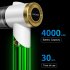 Folding Car Vacuum Cleaner Wireless High power 9000pa Strong Suction Handheld Dust collecter With Led Light Rechargeable green