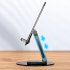Folding Cell Phone Stand Desk 360  Rotated Phone Holder Aluminum Alloy Phone Stand Anti Slip Base For Phones Tablet  Metal   Rotating Stand White