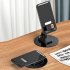 Folding Cell Phone Stand Desk 360  Rotated Phone Holder Aluminum Alloy Phone Stand Anti Slip Base For Phones Tablet  Metal   Rotating Stand White