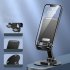 Folding Cell Phone Stand Desk 360  Rotated Phone Holder Aluminum Alloy Phone Stand Anti Slip Base For Phones Tablet  Metal   Rotating Stand White