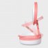 Folding Cosmetic Mirror LED USB Charging Multi functional Body Induction Nightlight Storage Base Pink