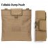 Folding Dump Pouch Outdoor Storage Bag Waterproof Mollo Accessory Sundry Tool Hanging Bag Accessories mud color