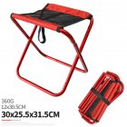 Folding Fishing Chair Lightweight Foldable Stool Outdoor Portable Outdoor <span style='color:#F7840C'>Furniture</span> red