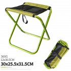 Folding <span style='color:#F7840C'>Fishing</span> Chair Lightweight Foldable Stool Outdoor Portable Outdoor Furniture green