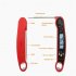 Folding Food Thermometer Lcd Backlight Display Accurate Temperature Measurement Kitchen Supply For Cooking red