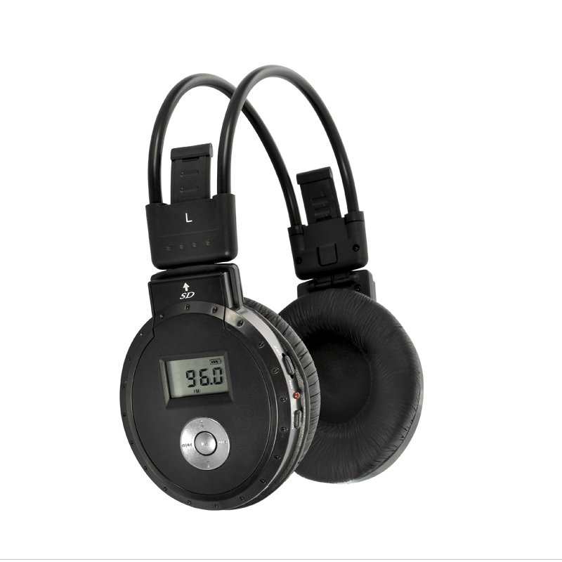 Folding Headphone MP3 Player w/ FM Radio