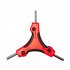 Folding Hex Key Set  9 In 1 Professional Fold Allen Key Wrenches With Ergonomic Handle  Labor Saving Portable Driver Tool Kit For Home Maintenance yellow