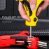Folding Hex Key Set  9 In 1 Professional Fold Allen Key Wrenches With Ergonomic Handle  Labor Saving Portable Driver Tool Kit For Home Maintenance yellow