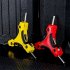 Folding Hex Key Set  9 In 1 Professional Fold Allen Key Wrenches With Ergonomic Handle  Labor Saving Portable Driver Tool Kit For Home Maintenance yellow