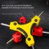 Folding Hex Key Set  9 In 1 Professional Fold Allen Key Wrenches With Ergonomic Handle  Labor Saving Portable Driver Tool Kit For Home Maintenance yellow