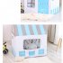 Folding House Peach Suede Oil Painting Children Princess Tent Indoor Marine Ball Game Toy Pink