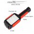 Folding LED Work Light Magnet Tail Hanging Hook Portable USB Charging Torch Flashlight Orange   black 6305B