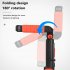 Folding LED Work Light Magnet Tail Hanging Hook Portable USB Charging Torch Flashlight Orange   black 6305B