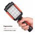 Folding LED Work Light Magnet Tail Hanging Hook Portable USB Charging Torch Flashlight Orange   black 6305B