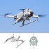 Folding Landing Gear Compatible For Dji Mini 3 Quick Release Tripod Heightened Leg Extension Bracket grey