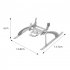Folding Landing Gear Compatible For Dji Mini 3 Quick Release Tripod Heightened Leg Extension Bracket grey