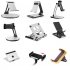 Folding Mobile Phone Stand Tablet Holder 360  Adjustable Cell Phone Stand Holder Aluminum Alloy Phone Rack Office Desk Accessories For Cell Phone Tablet Portable