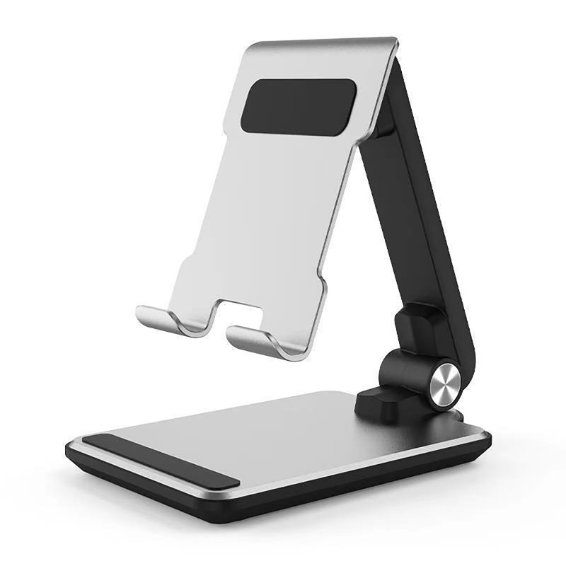 Folding Mobile Phone Stand Tablet Holder 360°Adjustable Cell Phone Stand Holder Aluminum Alloy Phone Rack Office Desk Accessories