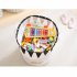 Folding Opening Storage Basket with Waterproof Inner for Home Clothes Toys