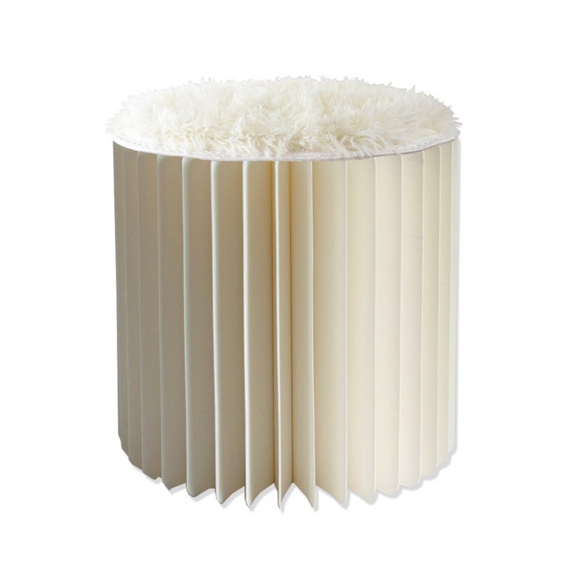 Folding Paper Stool Honeycomb Shape Portable Dress Up Stylish Chair Home Decor