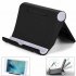 Folding Phone Tablet Holder Desktop Multifunctional Adjustable Mobile Phone Stand black