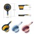 Folding  Scoop Kitchen For Shampoo Vegetables Fruit Washing Household Accessories Blue and yellow