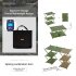 Folding Shelf Storage Rack  3 Tier Storage Shelf Aluminum Alloy Racks Space Saving Small Racks A2 khaki three boards
