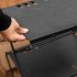 Folding Shelf Storage Rack  3 Tier Storage Shelf Aluminum Alloy Racks Space Saving Small Racks A2 khaki three boards